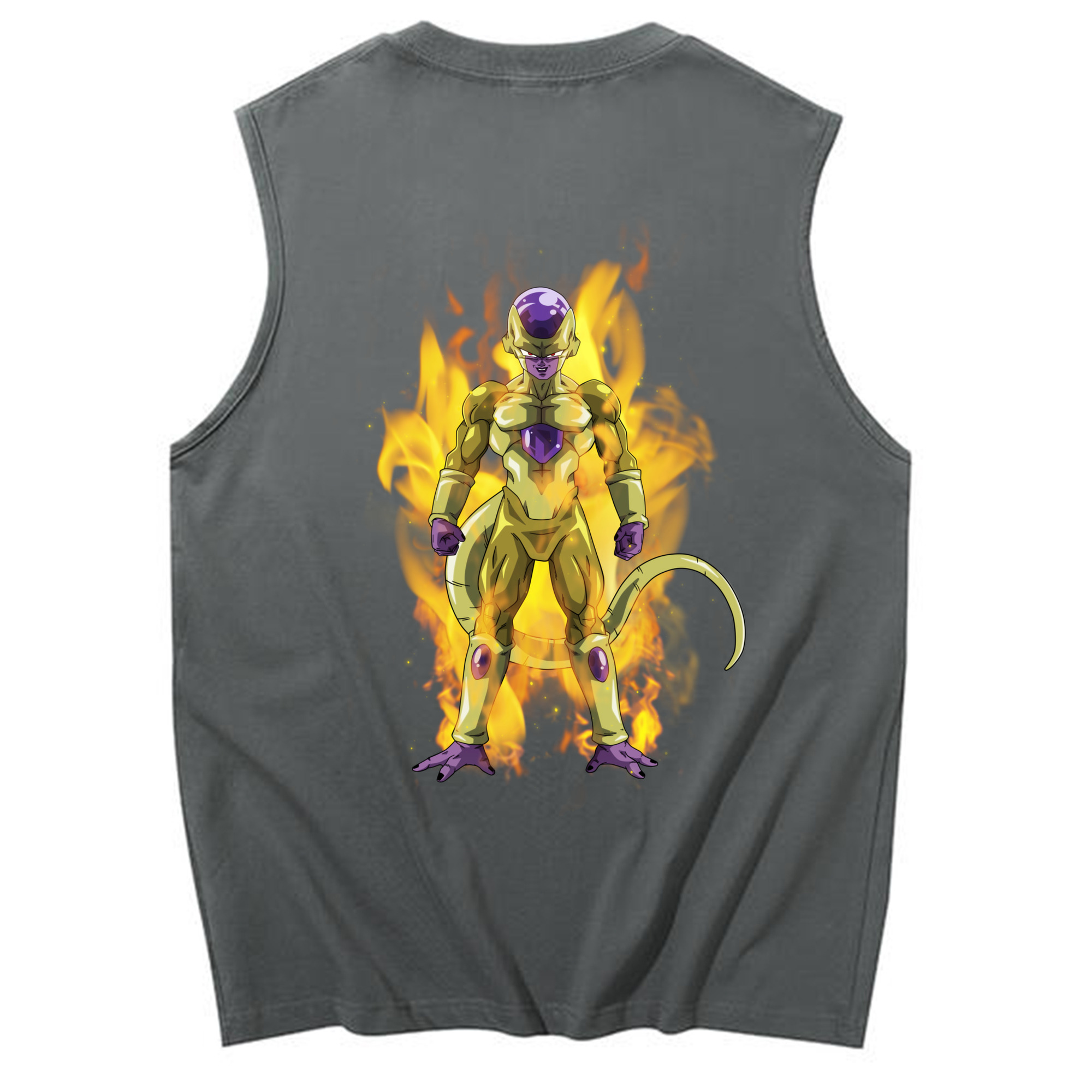 （画像用） ドラゴンボール フリーザ DRAGON BALL Frieza コットン100％タンクトップ（背面プリント）